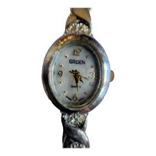 Vintage GRUEN Ladies Quartz Watch GR8702 Gold Tone ...