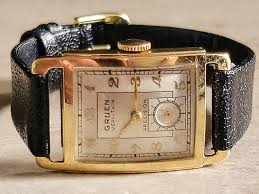 GRUEN Veri-Thin Precision Watch 14K GOLD 17 Jewels Cal. 430 ...