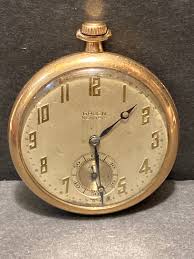 Vintage Gruen Semi-thin Gold Pocket Watch: Switzerland ...