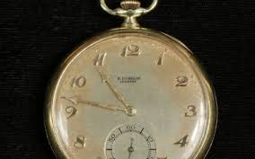 E. GUBELIN 14K GOLD POCKET WATCH in United States