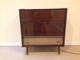 Vintage Wood Normende Menuett Stereo Floor Tube Radio. Turntable. Danish Modern | #498713025