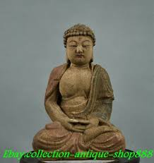 Tiger Wooden Buddha Antique Chinese Figurines & Statues for sale | eBay
