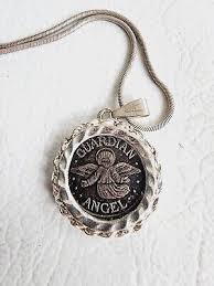 Guardian Angel 999 Pure Silver Medallion In Omega Chain Necklace | eBay