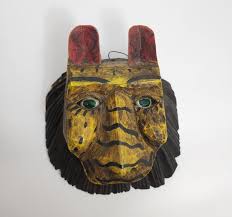 Vintage Guatemalan Jaguar Cat Wood Carved Mask - Etsy Australia