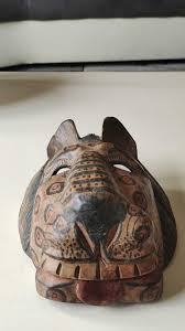 Zoomorphic Decorative Mask/jaguar Head/latin American Folk ...