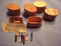 6 Sets of Miniature Guatemalan Worry Dolls - 6 Dolls in Each Set in Tiny Wooden | eBay