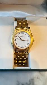 vintage gucci gold watch mens used watches | eBay