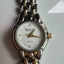 Gucci | Accessories | Vintage Gucci Two Tone Womans Watch ...