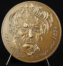 Medal Aloys Senefelder Engraver Discovery Lithography SC J ...