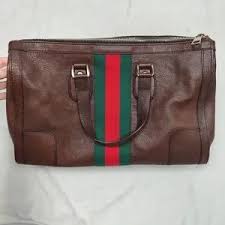 Gucci | Bags | Vintage Gucci Ophidia Top Handle Leather Tote ...