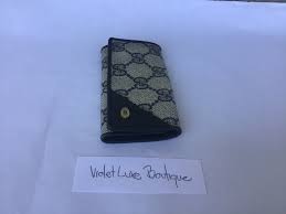 Vintage Gucci Blue Canvas Keychains Preowned Condition - Etsy