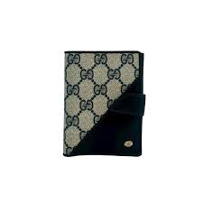 GUCCI Bifold Wallet leather Navy – Japan second hand luxury ...