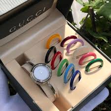 RESERVED - RARE Vintage Gucci Change Bezel 12 Bezel Set Type ...