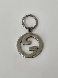 Vintage 1960s Gucci Double G Logo Gold Key Chain-Authentic ...