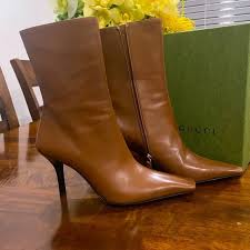 Gucci | Shoes | Gucci Marmont Leather Ankle Boots | Poshmark