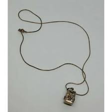 Sterling Silver Vintage Prayer Box Necklace Christian ...