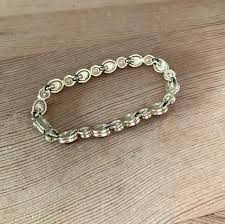 Preppy Gold Toned Tennis Bracelet With Red and Clear Rhinestones 7.75 Inch - Etsy