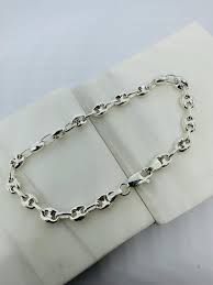 Solid Genuine Mens 925 Sterling Silver 6mm Marines Anchor ...