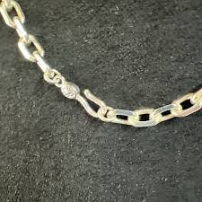 Silver Tone chain Link necklace 9 In/ Simple Style | eBay