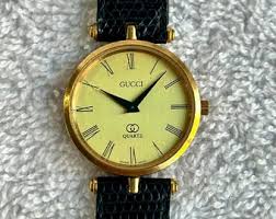 Vintage 30mm Gucci Gold Plated and Steel Swiss Made Quartz Watch New Swiss Battery Installed - Etsy