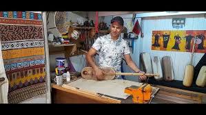 small guembri sound No. 43:45/101 one piece poplar” - YouTube