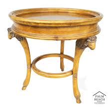 Gueridon Side Center Table with Rams Heads | eBay