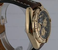 12492) Breitling Crosswind Special Chrono Yellow Gold/Strap ...