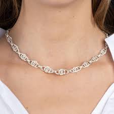 40s/50s Necklace, 835 Silver, Additionally Replated With 999 Fine Silver, Vintage Completely Refurbished, Unique Piece, 43 Cm - Etsy UK