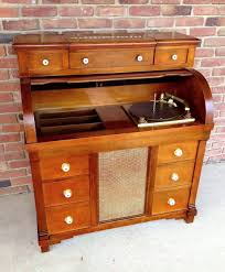 GUILD "NEW ENGLANDER" ROLL TOP DESK STEREO CONSOLE - Have ...