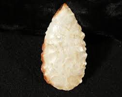 Ancient SERRATED Round BASE Form Arrowhead or Flint Artifact ...