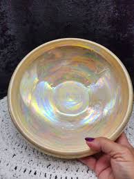 Antique T&V LIMOGES France Pale Iridescent Console Bowl 1917 ...