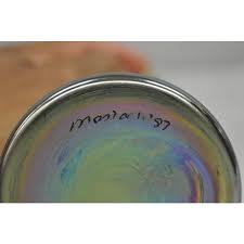 Vintage Steven Maslach 1987 Signed Iridescent & Cobalt Blue ...