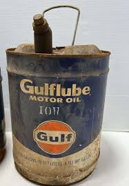 Gulflube motor oil 5 gallon container gulf oil company ...