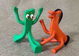 NEW Gumby & Pokey Set Mini 3 inch Bendable Figures. FUN. Vintage | eBay