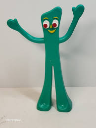 VINTAGE Green GUMBY Rubber Figure Prema Toy Co Bendable 6" Tall Figurine | eBay