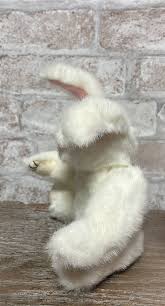 Wang's White Bunny Rabbit with movable limbs Plush Toy 8 ...