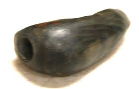 Sold at Auction: Banned Slate Geniculate, 2 3/4"L x 1"W, Indiana, Ex C. Parks Collection