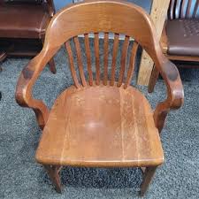 Vintage Bankers Chair Oak Library Chair - Etsy Canada