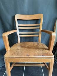The B.L. Marble Chair Company R440 Series 6706 Form 116 Walnut Library Chair | eBay