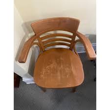 Mid 20th Century Zpm Radomsko for Thonet Bentwood Arm Chair | Chairish