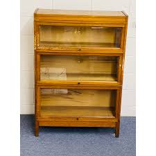 1920s Antique Macey Oak Barrister Three-Stack Bookcase ...