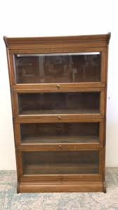 Lot - Antique GUNN Oak Barrister Lawyer Bookcase c1900