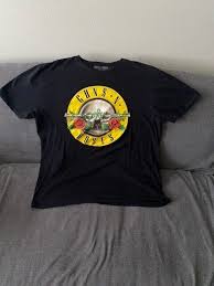 Guns N Roses Retro Logo Bravado Graphic T Shirt Mens Extra ...