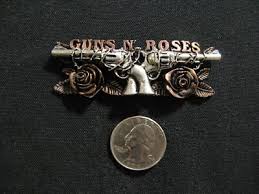 GUNS N' ROSES VINTAGE 1989 OFFICIAL PIN BUTTON BADGE POKER ...
