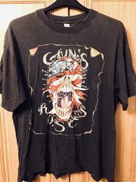 Vintage GNR 1995 BROCKUM MEAR DESIGN Guns N Roses T Shirt ...