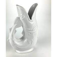 White Pottery Gurgling Cod by Shreveport Crump & Low Boston | Chairish