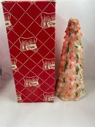 Vintage Penn Wax Works Color Tree Christmas Candle Sugar ...