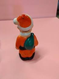 Santa Claus Rubber Squeaky Toy Vintage Original Package | eBay