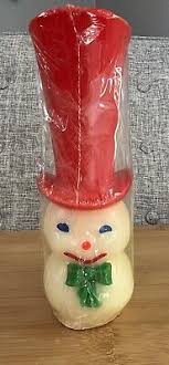 Vintage SUNI Snowman Candle Figurine Mid-Century Christmas ...