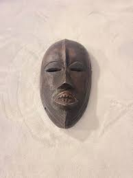 Antique African Dan Tribe Carved Wood Passport Mask 7in X ...